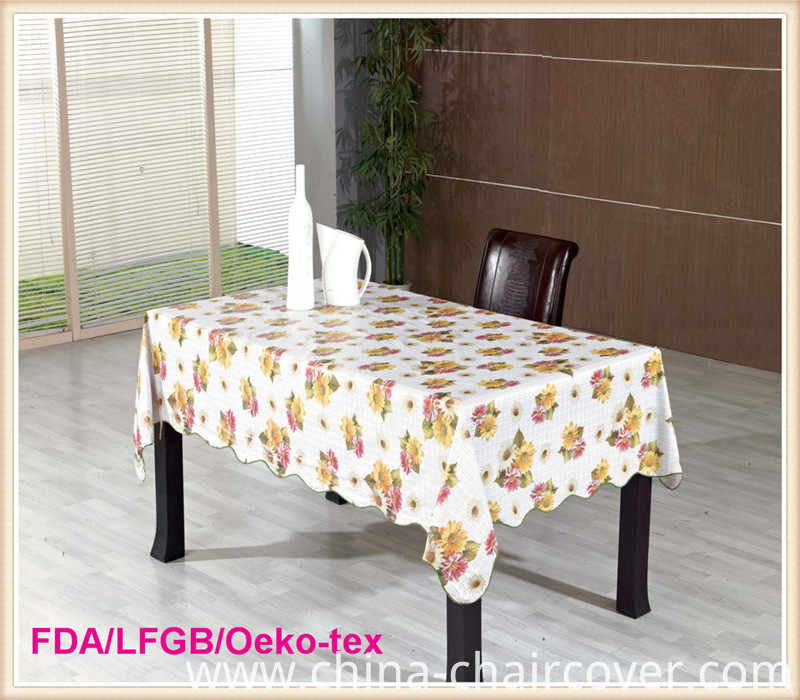 PVC Printed Tablecloth with Nonwoven Backing